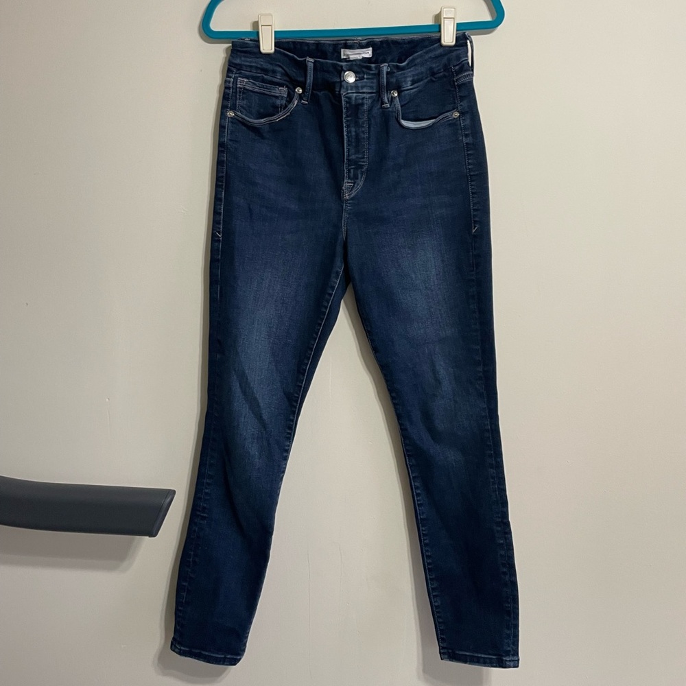 Good American Good Legs Crop High Rise Jeans